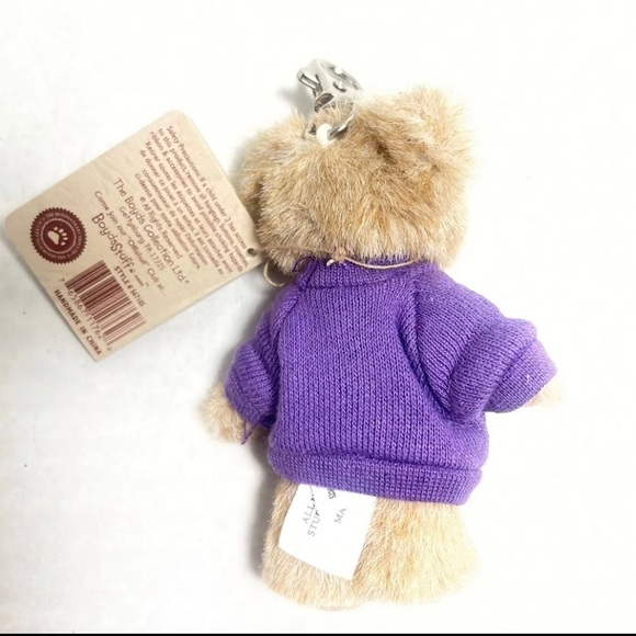 Vintage Retired Boyds Bear Mini Near Hugs plush bear 4” with key fob - Picture 7 of 11